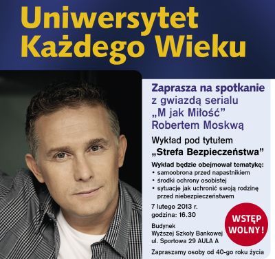 Spotkanie z Robertem Moskwą w WSB w Chorzowie